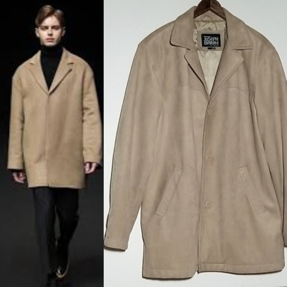 Joseph Barry by Adler Faux Suede Button Jacket